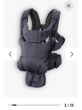 BabyBjörn Gray Mesh Carrier - Comfortable Front Carrier